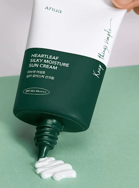 Heartleaf Silky Moisture Sun Cream SPF 50+ PA++++ 50ml - 2